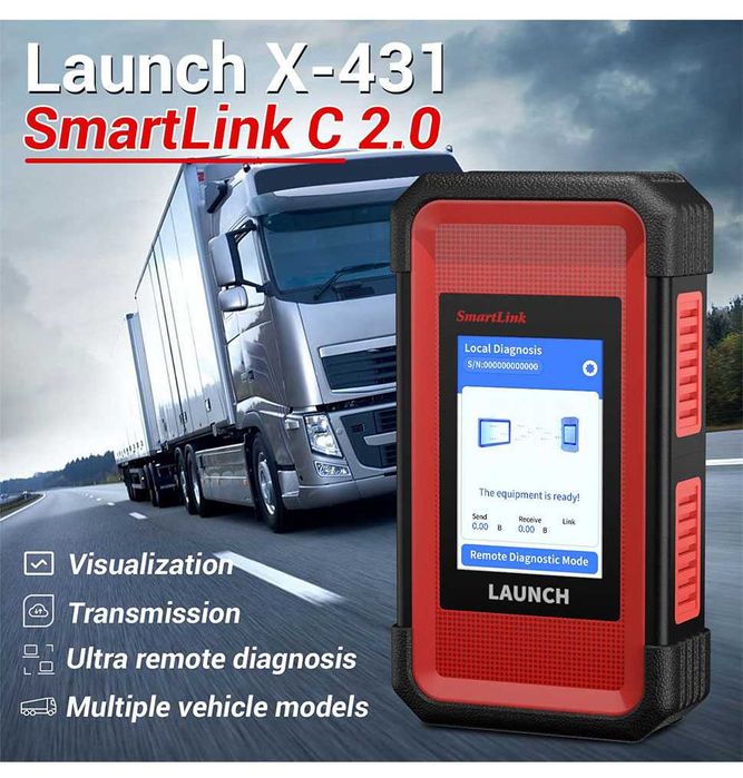 Launch X431 PRO3S+ ELITE HD Maq Diagnóstico Ligeiros + Pesados (NOVO)