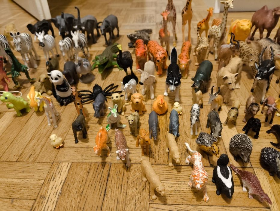 Komplet 132 figurki zwierząt + DODATKI