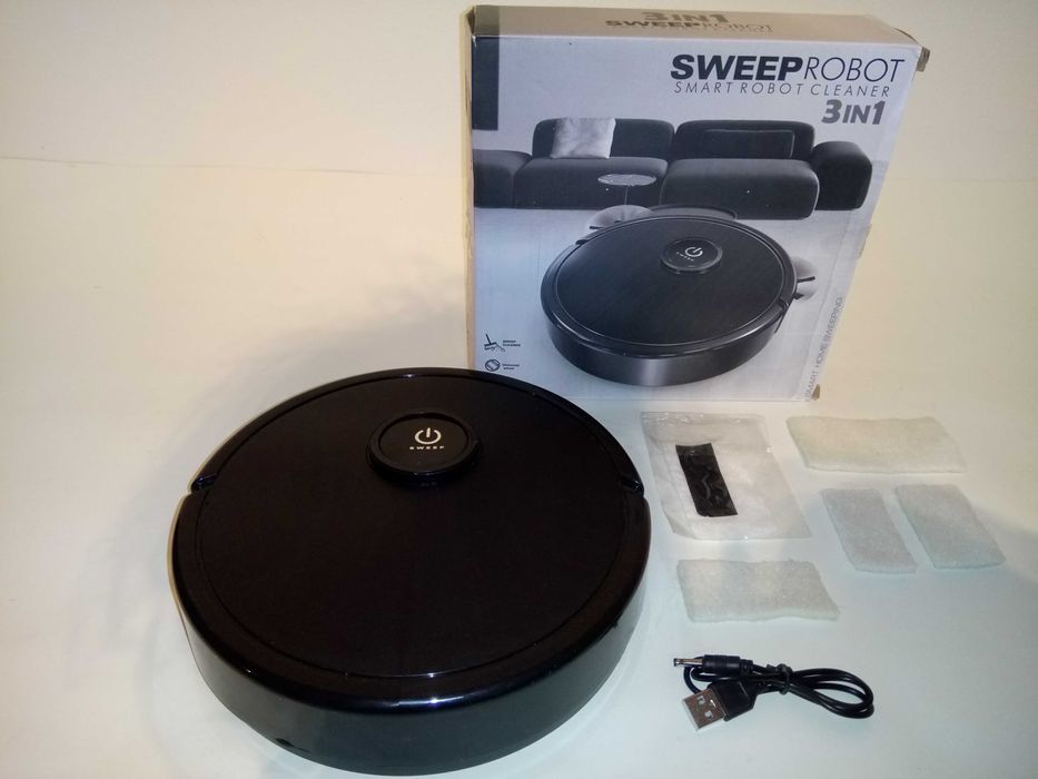 ROBOT SPRZĄTAJĄCY (3w1) Inteligentny Odkurzacz Bezobsługowy Smart