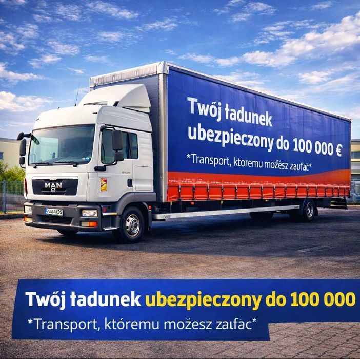 Usługi-Transport ciężarowy-solo, ład-5,8 ton dł-8,8m ,wys-3,00m palet-22szt