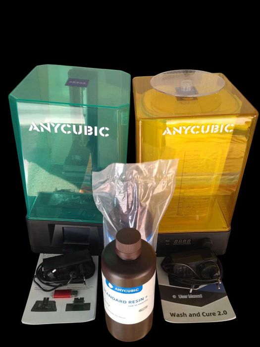 Resin Printer & ANYCUBIC Cleaning/UV Curing Station + 1.5L Resin64553031572097120