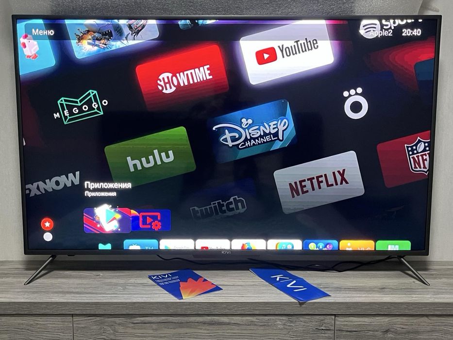 Телевизор Kivi 55U730GU SMART TV+T2 Голосовой набор, хорошее состояние