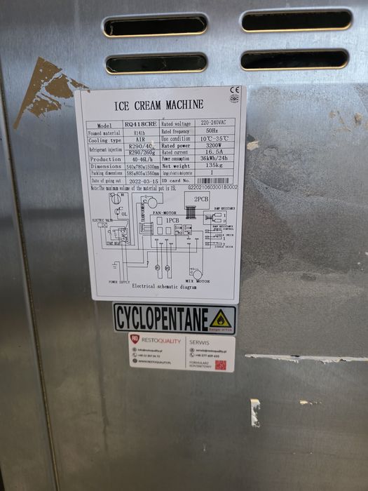 Maszyna do lodów włoskich