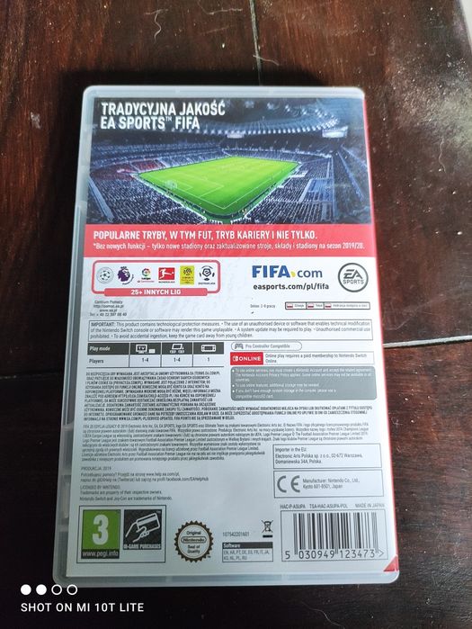 Gra FIFA 20 na konsolę Nintendo switch