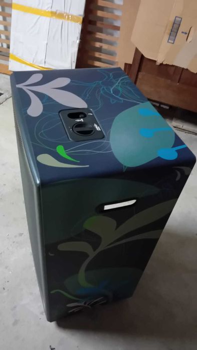 Aquecedor a gás com  mangueira e redutor para ligação a botija.