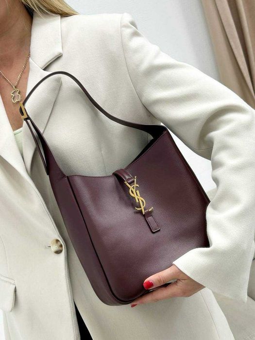 Torebka skórzana burgund bordo YSL ! Premium! Karton+woreczek