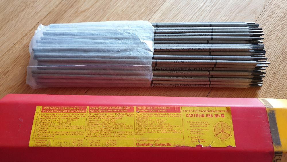10 Eletrodos Soldadura Eutectic + Castolin 666 NH