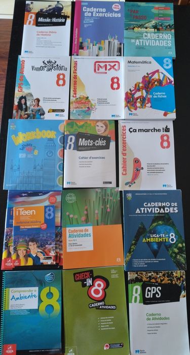 Cadernos de atividades escolares 8°Ano