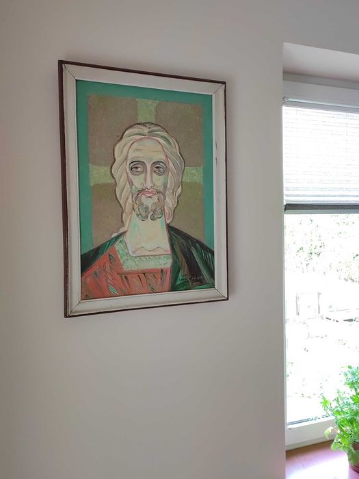 Obraz olejny "Chrystus" Irena Krzywińska 1979