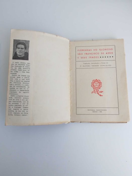Antigo e escasso Livro "Florinhas de S. Francisco"