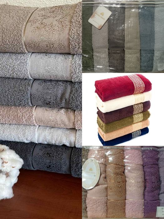 Рушники махрові турецькі. 50х90 та 70х140. 100% бавовна.