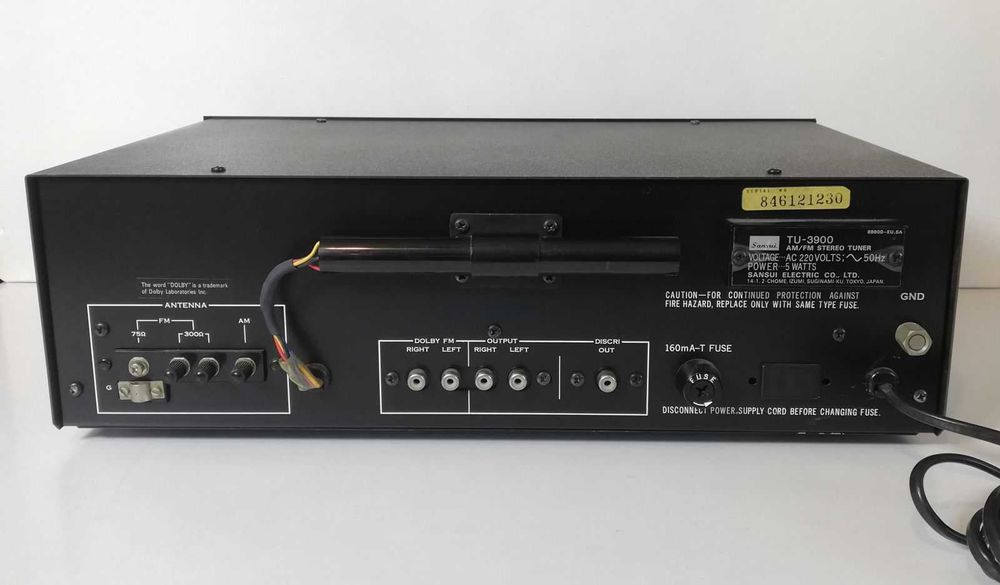 Sintonizador Sansui TU-3900 Tuner FM/AM