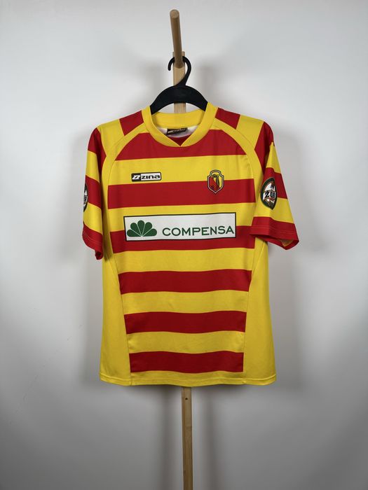 Jagiellonia Białystok 2005 2006 Zina Compensa koszulka t-shirt football Jersey L