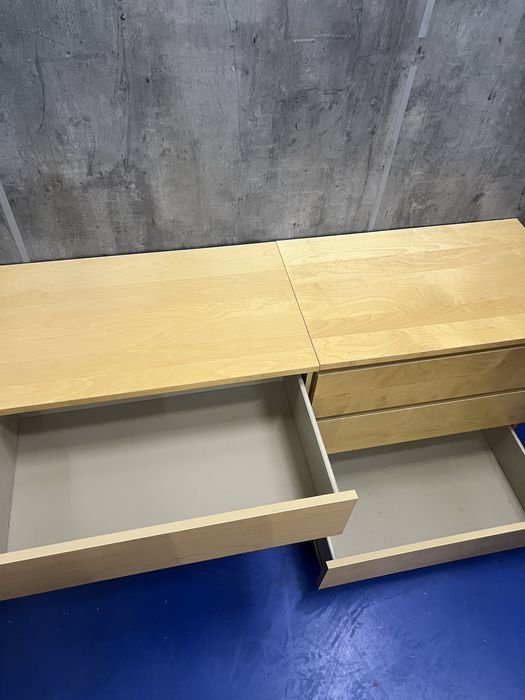 2x komoda malm 3 szuflady 160/80/48 + dostawa warszawa