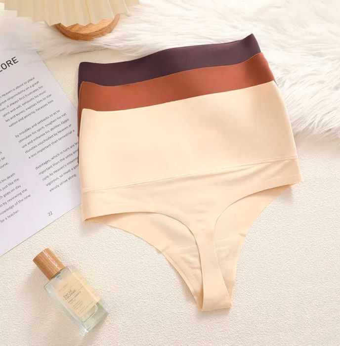 Утягуючі стрінги бежеві та чорні, безшовні