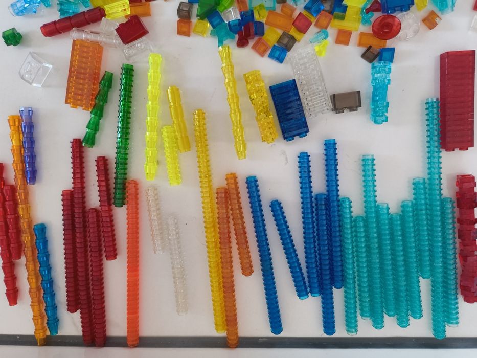 LEGO peças original várias cores transparente