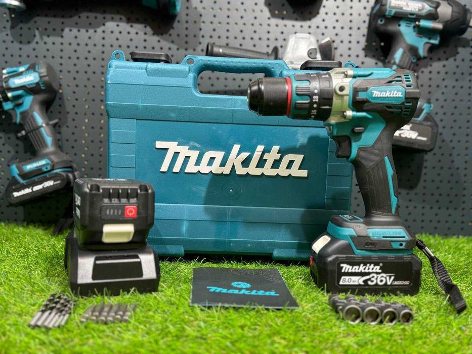 Акумуляторний шуруповерт  Makita DHP485BL + удар Безщітковий 36V 8A