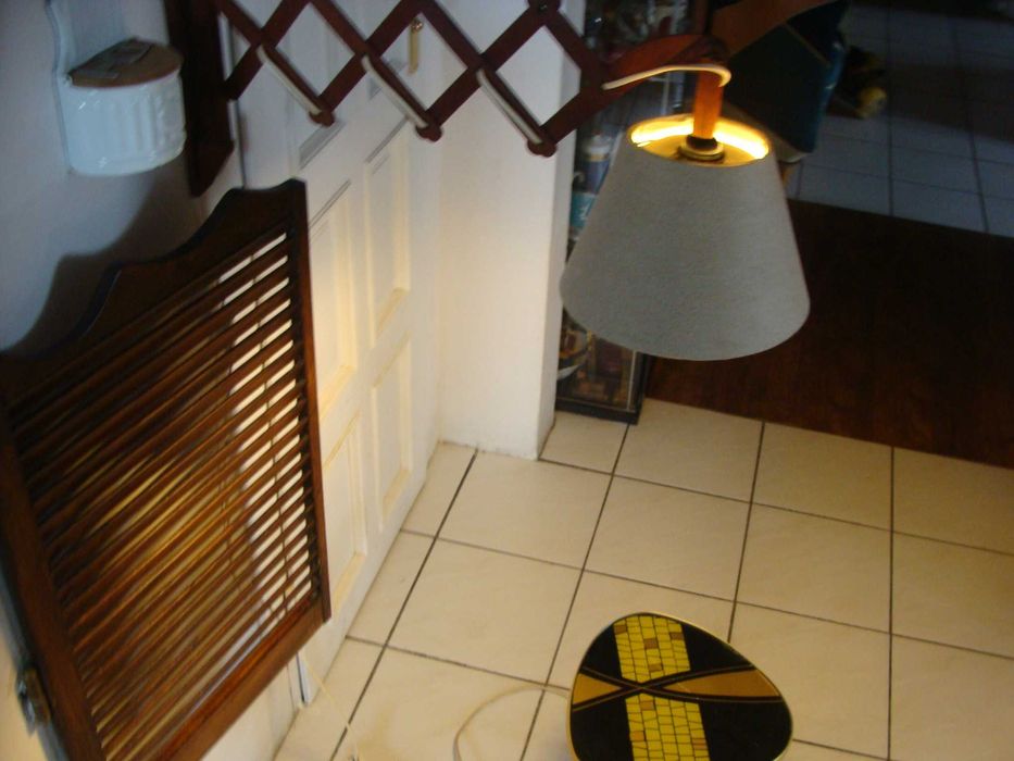 Duński design, Vintage, Mid-Century lampa z drzewa tekowego