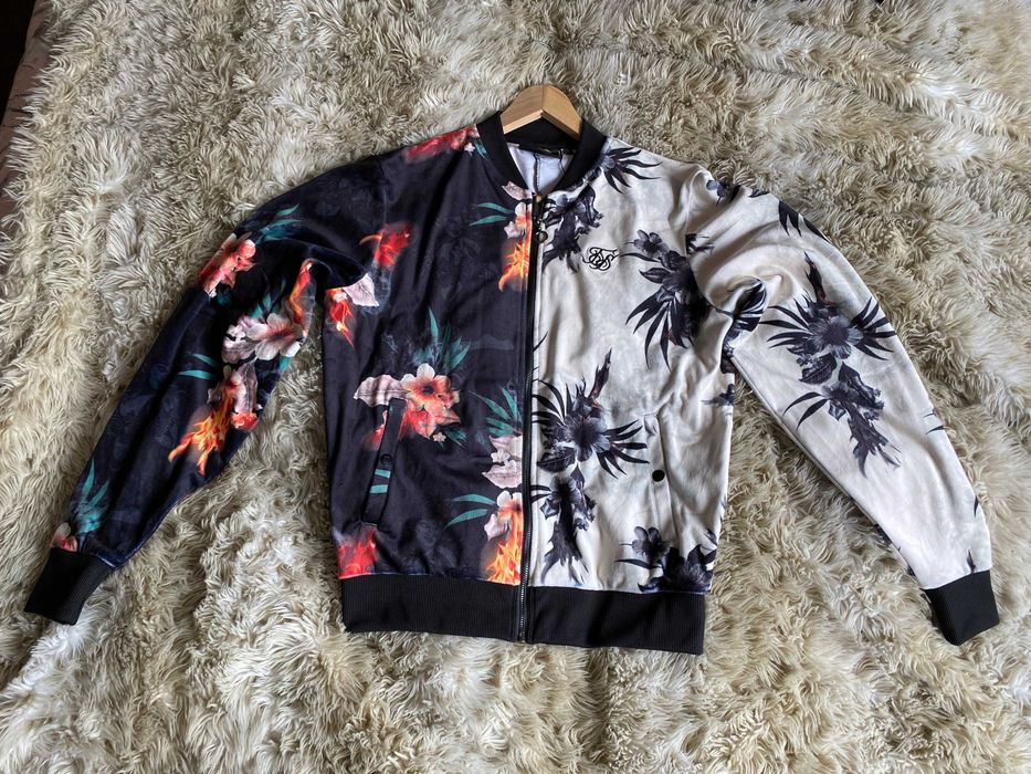 Piękna bluza bomberka w kwiaty Siksilk M/L / NOWA