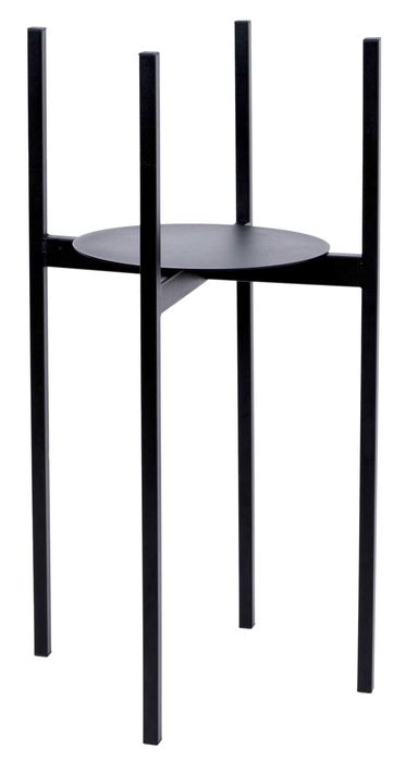 Kwietnik metalowy loftowy czarny TORRE 60 cm