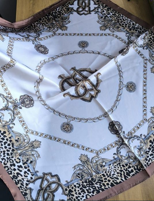 Nowa z jedwabiu jedwab Apaszka chusta 70 x 70