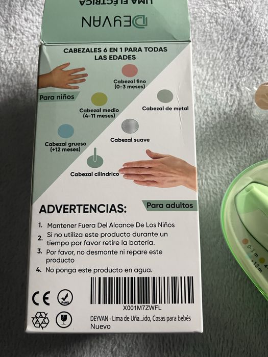 Lima eletrica manicure bebe