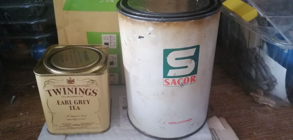 Lata de chá anos 80/ Sacor anos 60