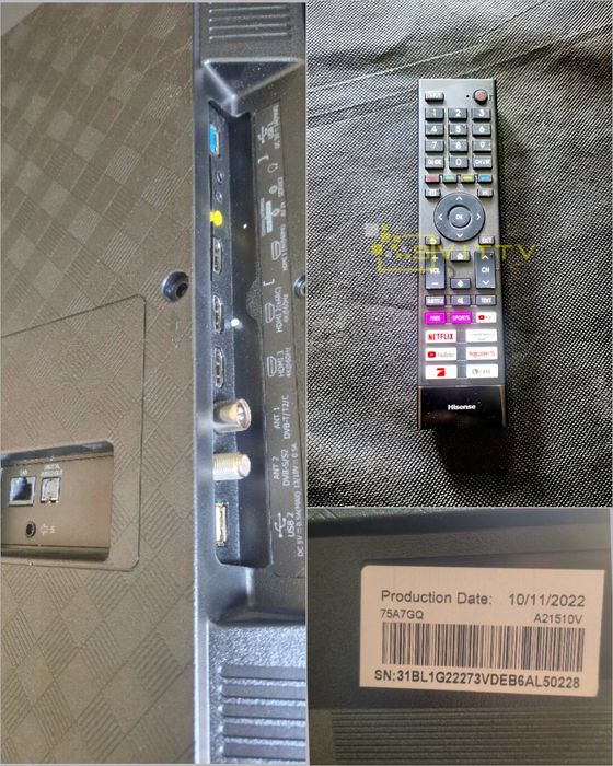 Телевізор Hisense 75A7GQ | 4K QLED |