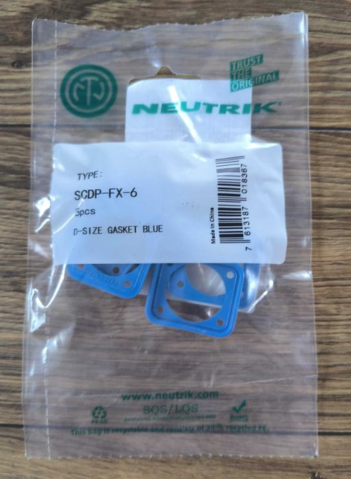 Neutrik SCDP-FX-6 - uszczelki niebieskie (5 sztuk)