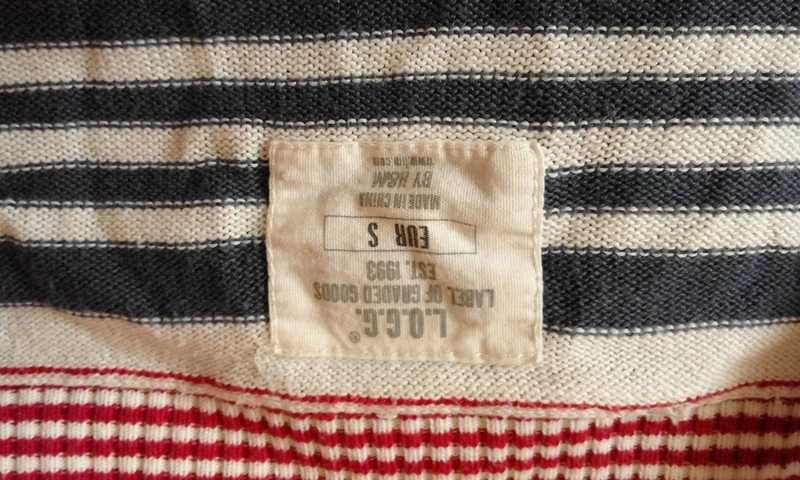sweter w paski na guziki H&M 36