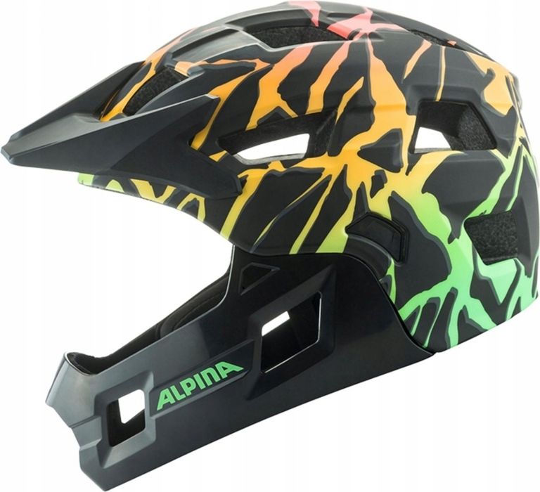 Kask rowerowy Alpina Rupi full face czarny 50-55 cm