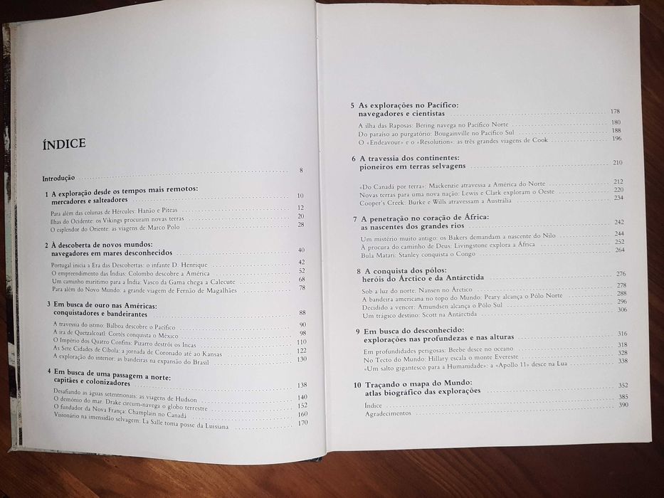 Livro "Os Grandes Exploradores de Todos os Tempos"