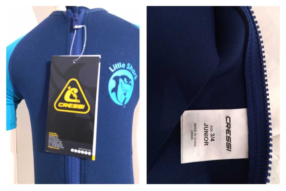 Cressi Fato Neoprene júnior Tam 3 A 4 anos