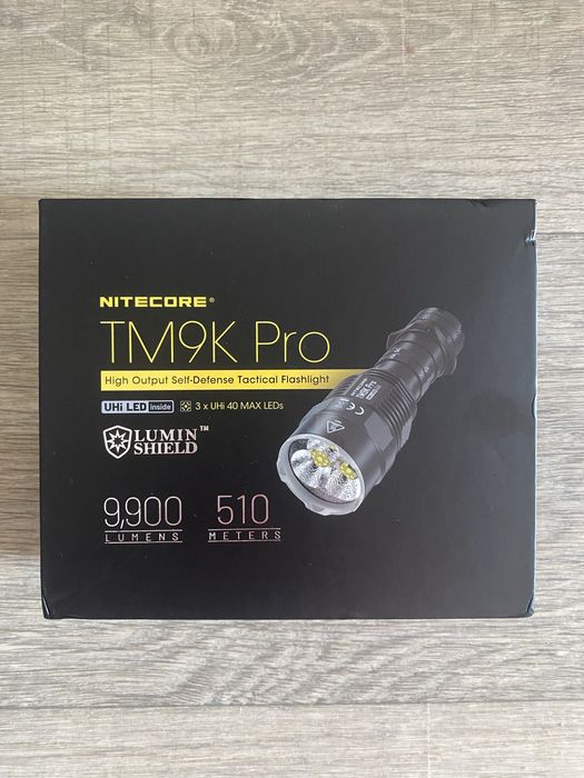 Тактичний ліхтар Nitecore TM9K PRO (USB Type-C) з акумулятором