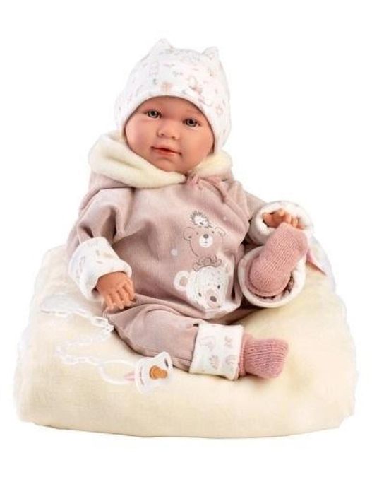 Lalka bobas płacząca Lala z podusią 42cm pudełko,