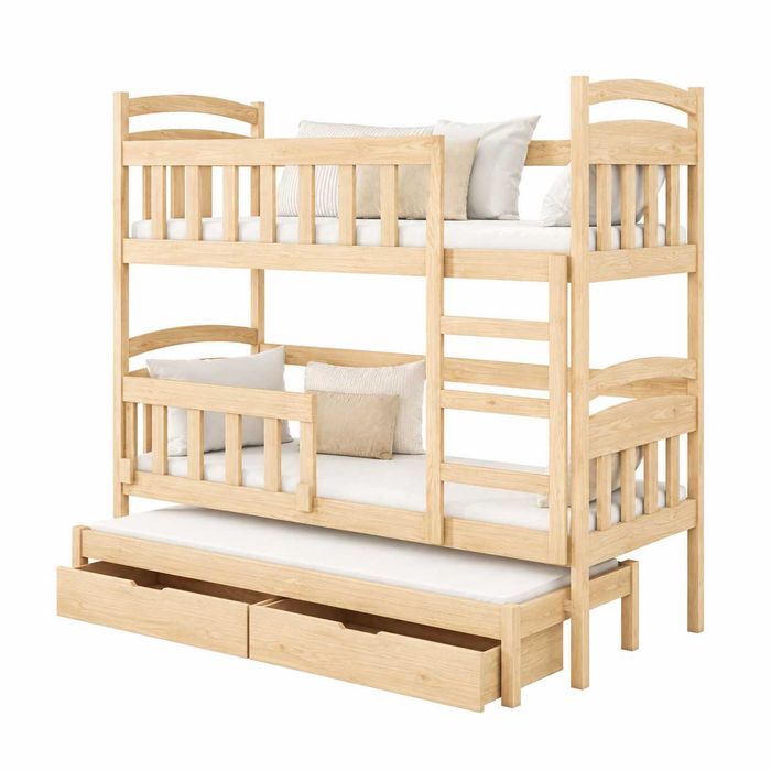 Łóżko piętrowe GABI 3 osobowe 160x75 |180x75 |200x90 materace gratis