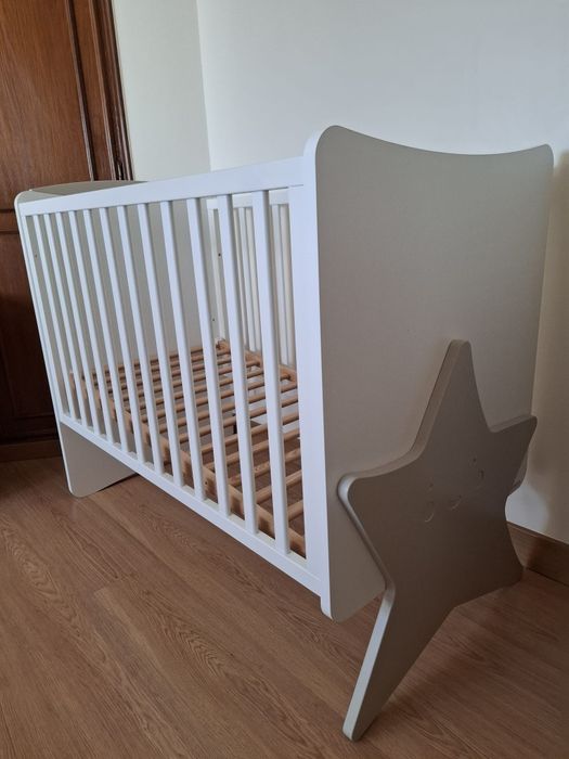Berço Trama serie HADA, com colchão e protecção de berço