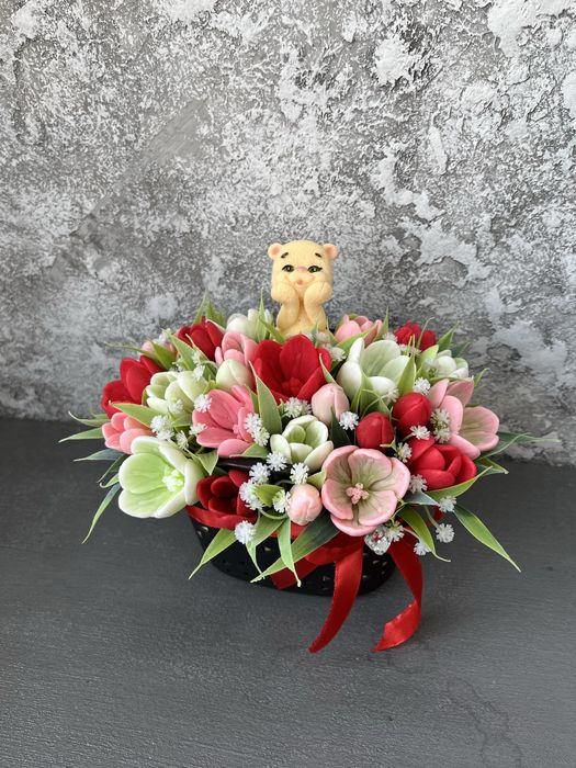 Букети з мила. Тюльпани. Квіти з мила