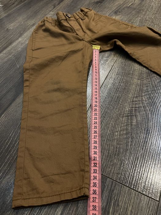 Коричневі брюки hm, коричневі чиноси hm, коричневі штани hm 2-3, 98 см