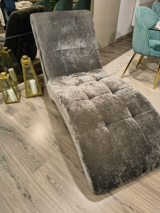Chaise long cinza