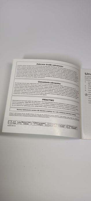 FIFA Football 2004 Polska Dystrybucja manual instrukcja książeczka ps1