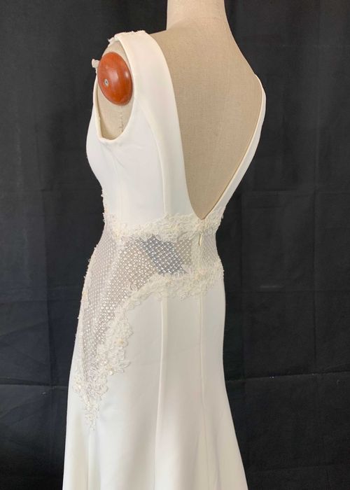 Nowa Suknia Ślubna M 38 Ivory satynowa boho cywilny wesele poprawiny