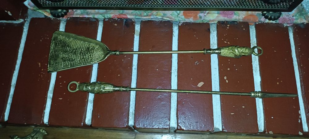 Conjunto utensílios lareira com ou sem guarda fogos