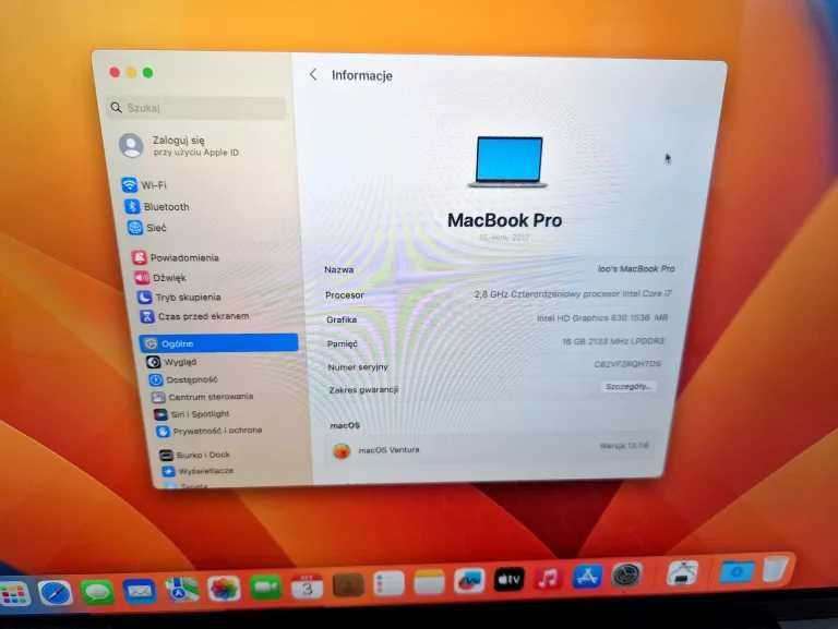 laptop macbook pro 15 2017