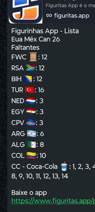 Cromos mundial COMPRO