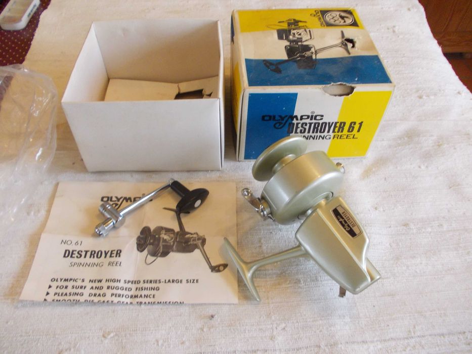 Carreto Carrinho de Pesca OLYMPIC DESTROYER Made in Japan Stock antigo