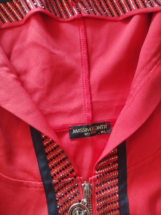 Nowy czerwony dres M-L