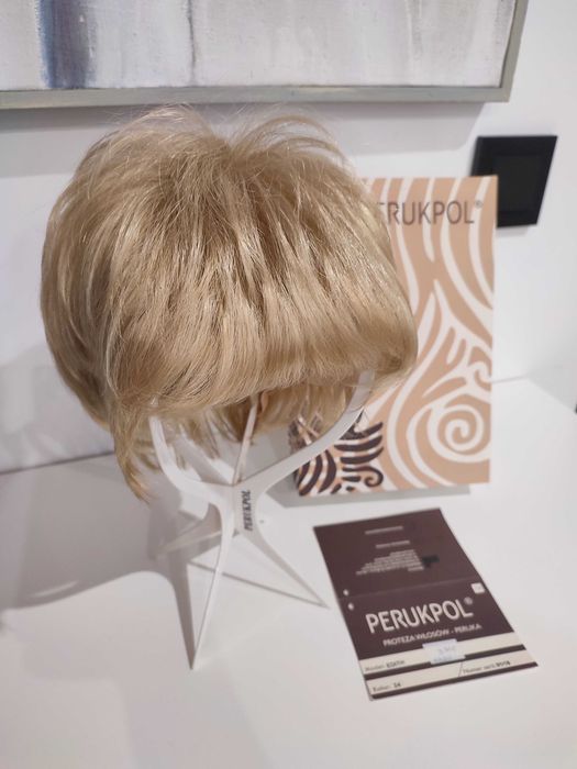 Proteza włosów peruka Perukpol krótkie włosy blond Edith