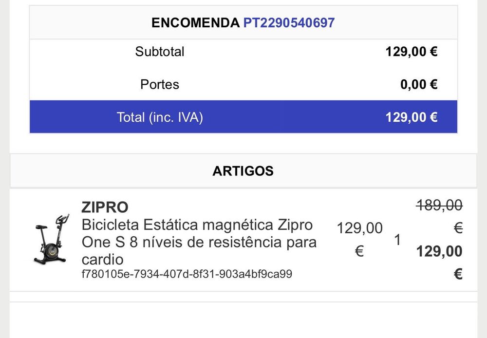 Bicicleta Magnética Zipro