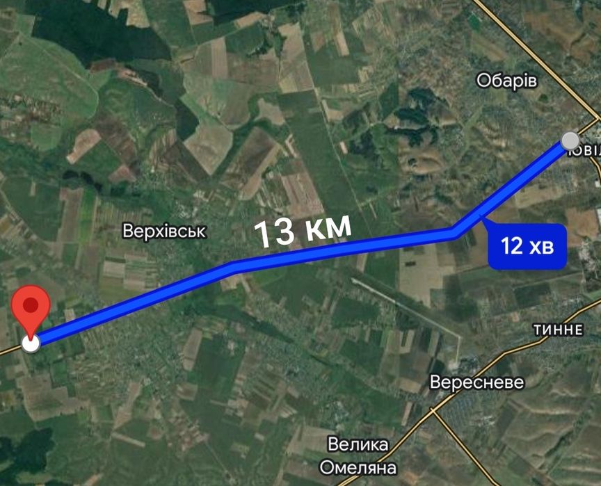 Продам! Фасадна ділянка 2 Га (с/г 0.8 Га + буд 1.2 Га) Село Дядьковичі